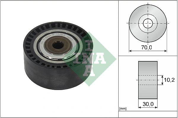 Deflection/Guide Pulley, V-ribbed belt